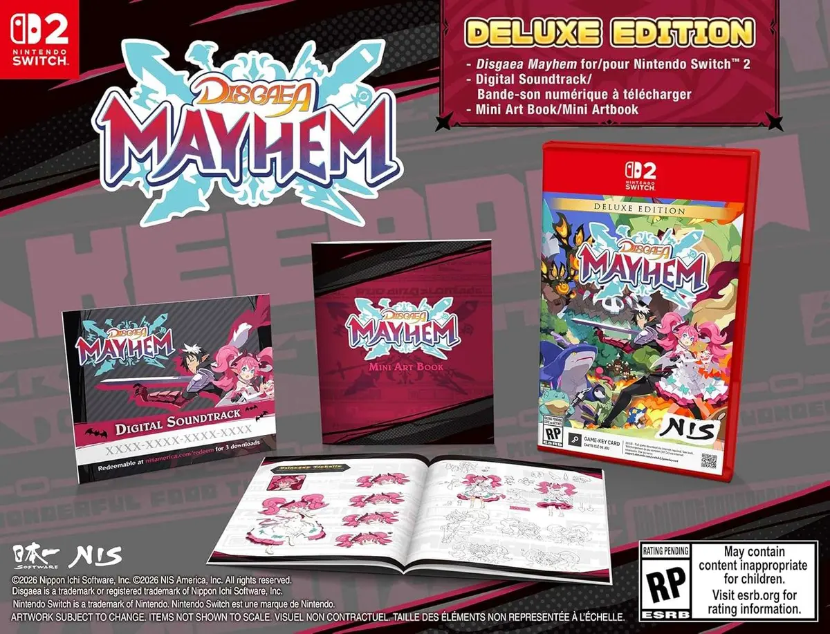 Okładka gry Disgaea Mayhem Deluxe Edition na Nintendo Switch 2 Okładka gry Disgaea Mayhem Deluxe Edition na Nintendo Switch 2