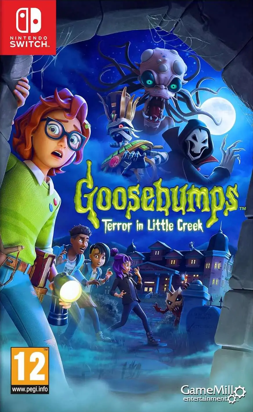 Goosebumps Terror in Little Creek Nintendo Switch okładka gry