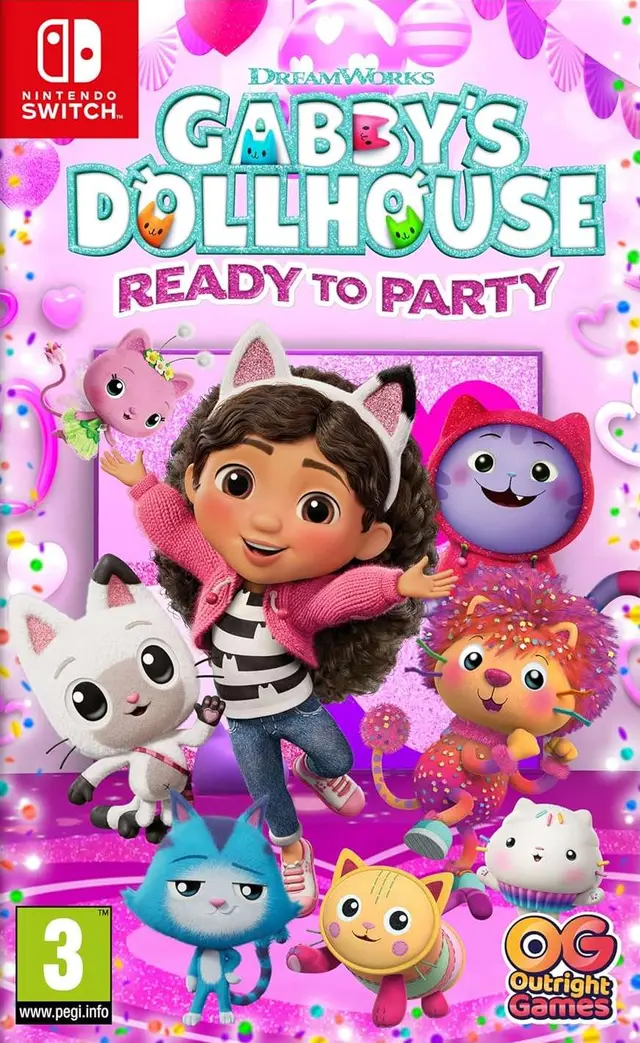 DreamWorks Gabby's Dollhouse Ready to Party Nintendo Switch okładka gry