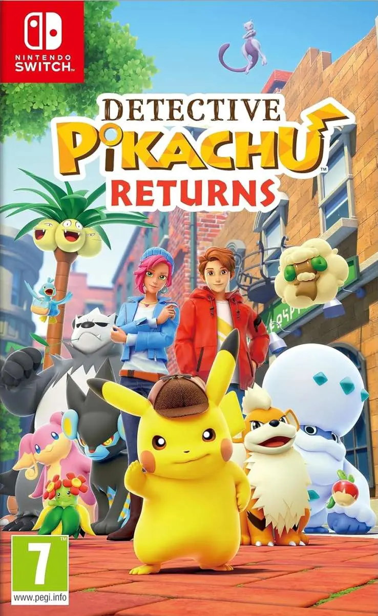 Detective Pikachu Returns Nintendo Switch okładka gry