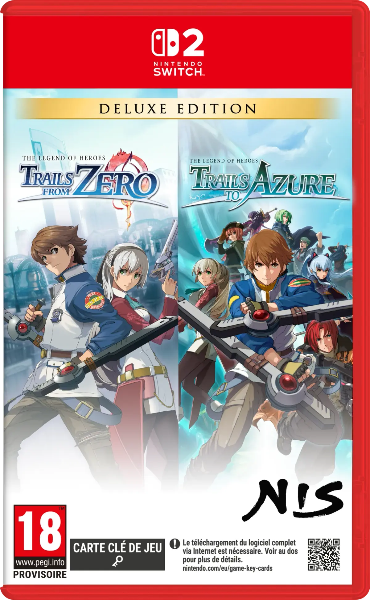 Okładka gry The Legend of Heroes: Trails from Zero / The Legend of Heroes: Trails to Azure na Nintendo Switch 2 Okładka gry The Legend of Heroes: Trails from Zero / The Legend of Heroes: Trails to Azure na Nintendo Switch 2