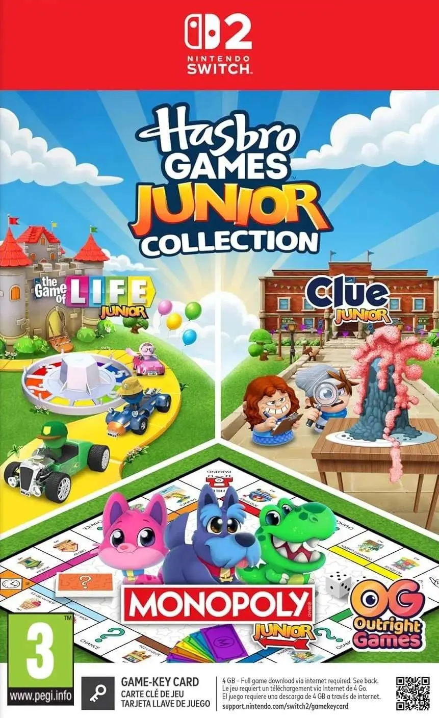 Okładka gry Hasbro Games Junior Collection na Nintendo Switch 2 Okładka gry Hasbro Games Junior Collection na Nintendo Switch 2