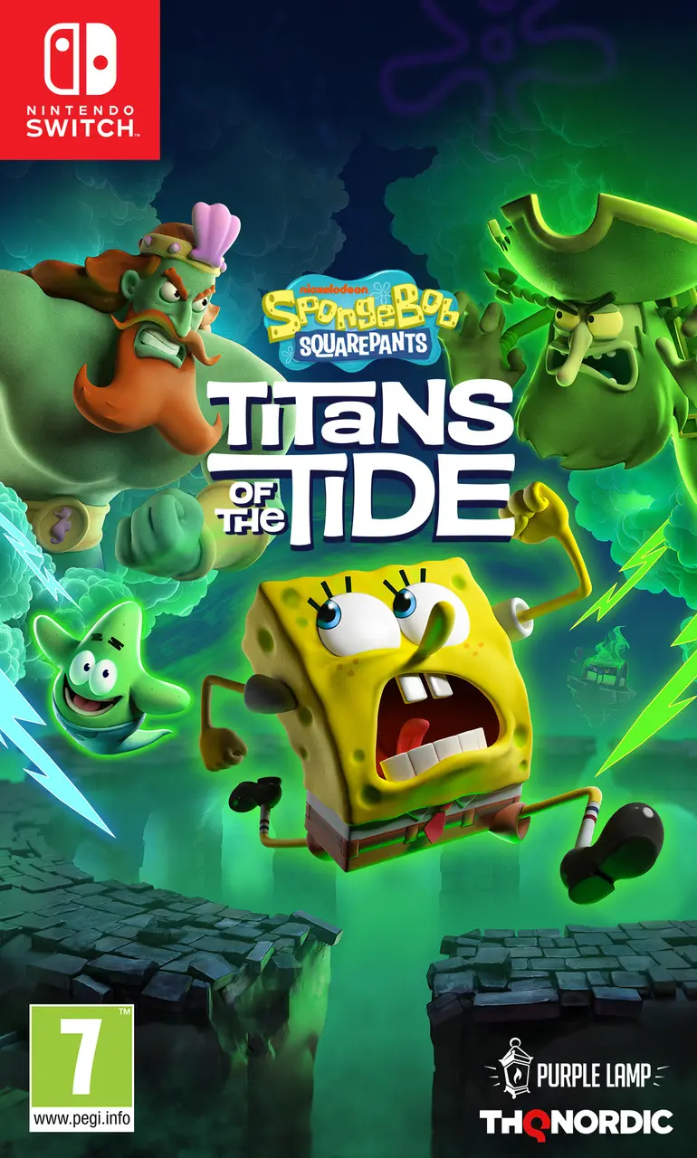 Okładka gry SpongeBob SquarePants: Titans of the Tide na Nintendo Switch Okładka gry SpongeBob SquarePants: Titans of the Tide na Nintendo Switch