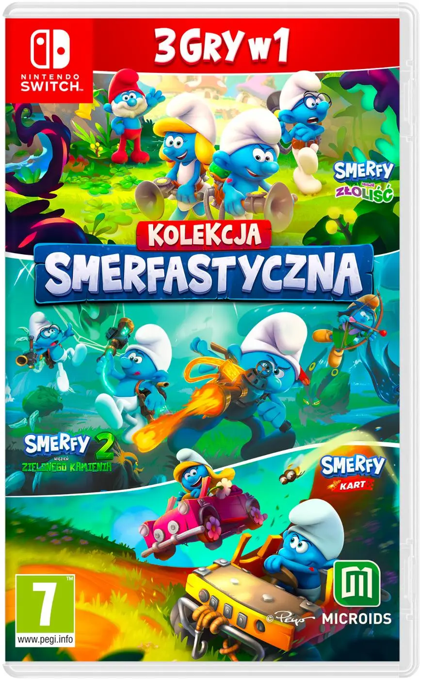 Smerfy - Smerfastyczna Kolekcja 3w1 Nintendo Switch okładka gry