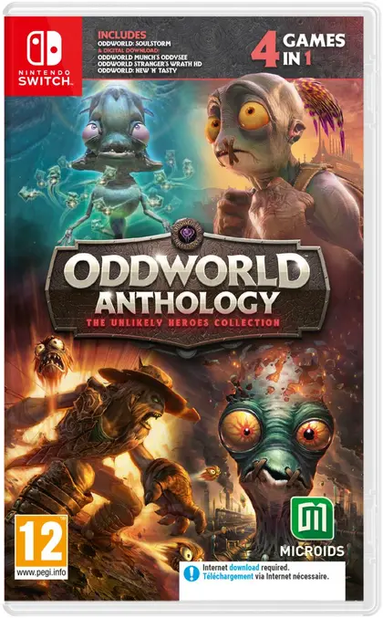 Oddworld Anthology: The Unlikely Heroes Collection Nintendo Switch okładka gry