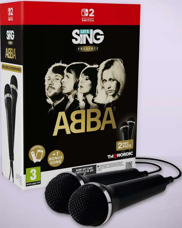 Let's Sing presents ABBA + 2 mikrofony Nintendo Switch 2 okładka gry