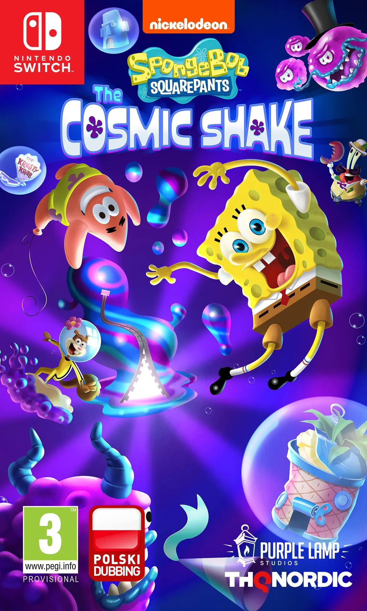 Okładka gry SpongeBob SquarePants The Cosmic Shake na Nintendo Switch - najlepsza oferta