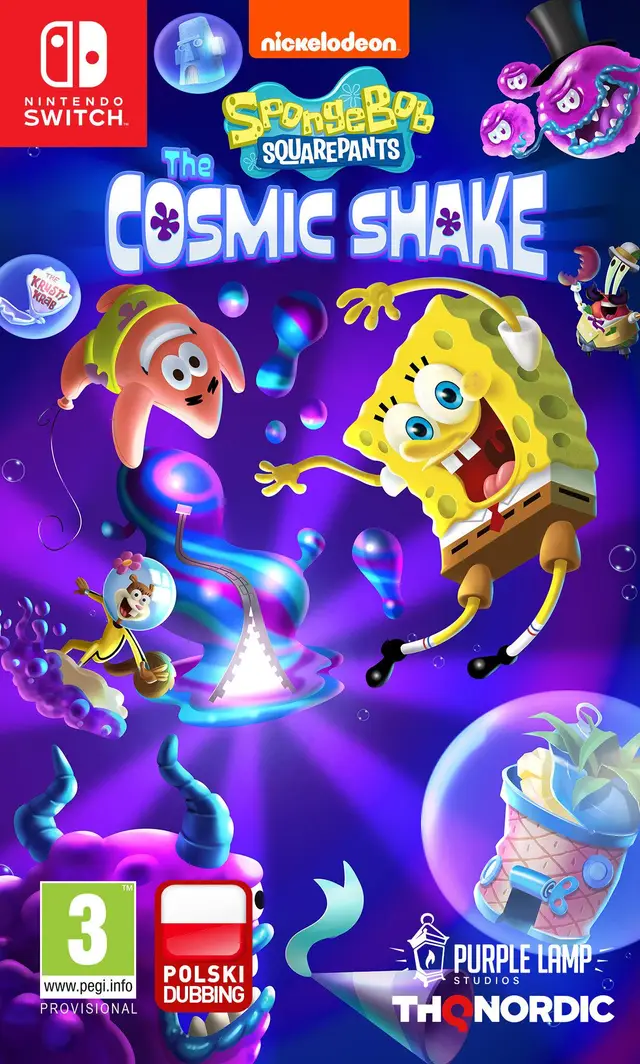 SpongeBob SquarePants The Cosmic Shake Nintendo Switch okładka gry