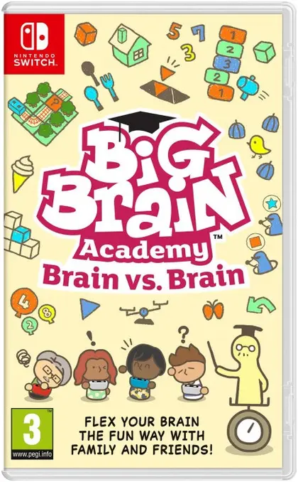 Big Brain Academy: Brain vs Brain Nintendo Switch okładka gry
