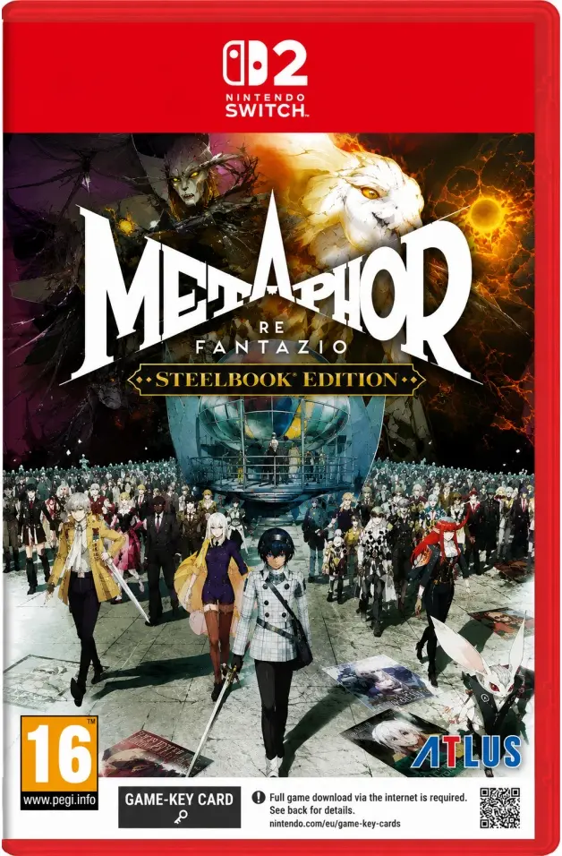 Okładka gry Metaphor ReFantazio Steelbook Edition na Nintendo Switch 2 Okładka gry Metaphor ReFantazio Steelbook Edition na Nintendo Switch 2