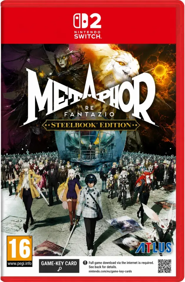 Metaphor ReFantazio Steelbook Edition Nintendo Switch 2 okładka gry