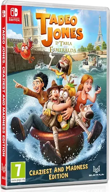 Tad The Lost Explorer Craziest and Madness Edition Nintendo Switch okładka gry