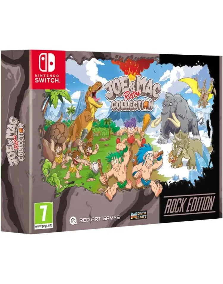 Okładka gry Joe & Mac Retro Collection-Rock Edition na Nintendo Switch Okładka gry Joe & Mac Retro Collection-Rock Edition na Nintendo Switch