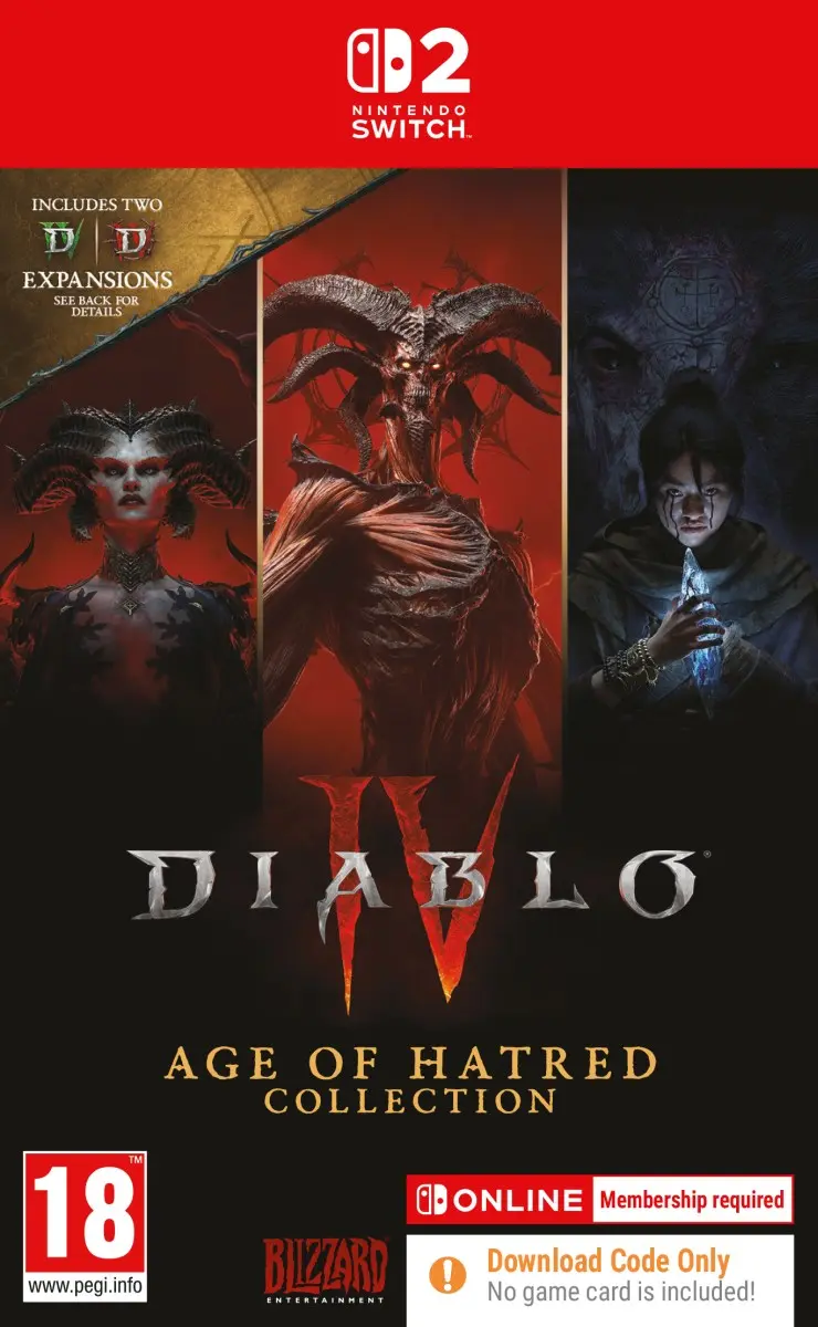 Okładka gry Diablo IV: Age of Hatred Collection na Nintendo Switch 2 Okładka gry Diablo IV: Age of Hatred Collection na Nintendo Switch 2