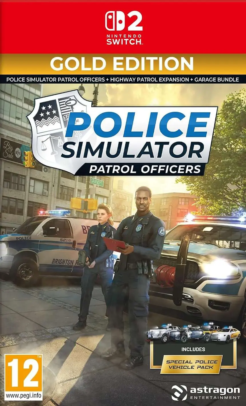 Okładka gry Police Simulator Patrol Officers Gold Edition na Nintendo Switch 2 Okładka gry Police Simulator Patrol Officers Gold Edition na Nintendo Switch 2