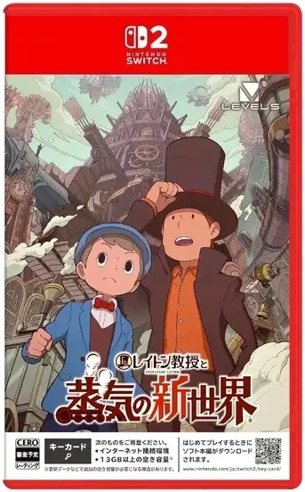 Okładka gry Professor Layton and The New World of Steam na Nintendo Switch 2 Okładka gry Professor Layton and The New World of Steam na Nintendo Switch 2