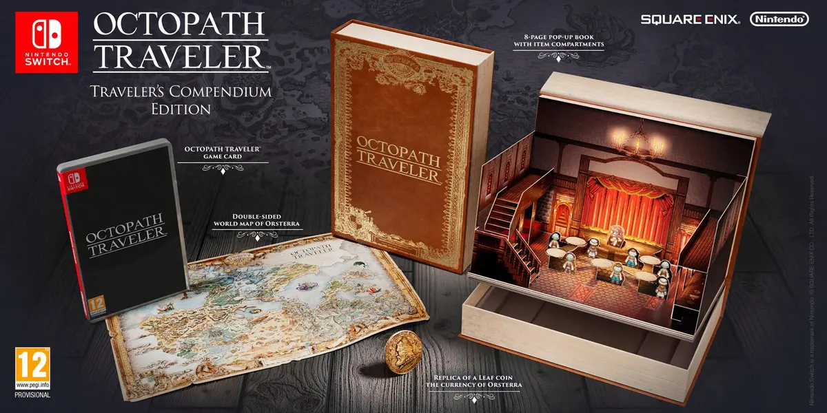 Okładka gry Octopath Traveler - Traveler's Compendium Edition na Nintendo Switch Okładka gry Octopath Traveler - Traveler's Compendium Edition na Nintendo Switch