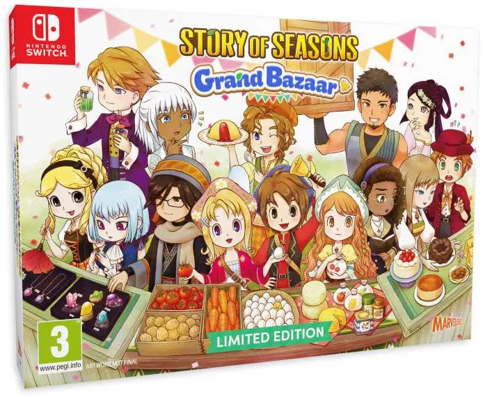 Okładka gry Story of Seasons Grand Bazaar Limited Edition na Nintendo Switch - najlepsza oferta