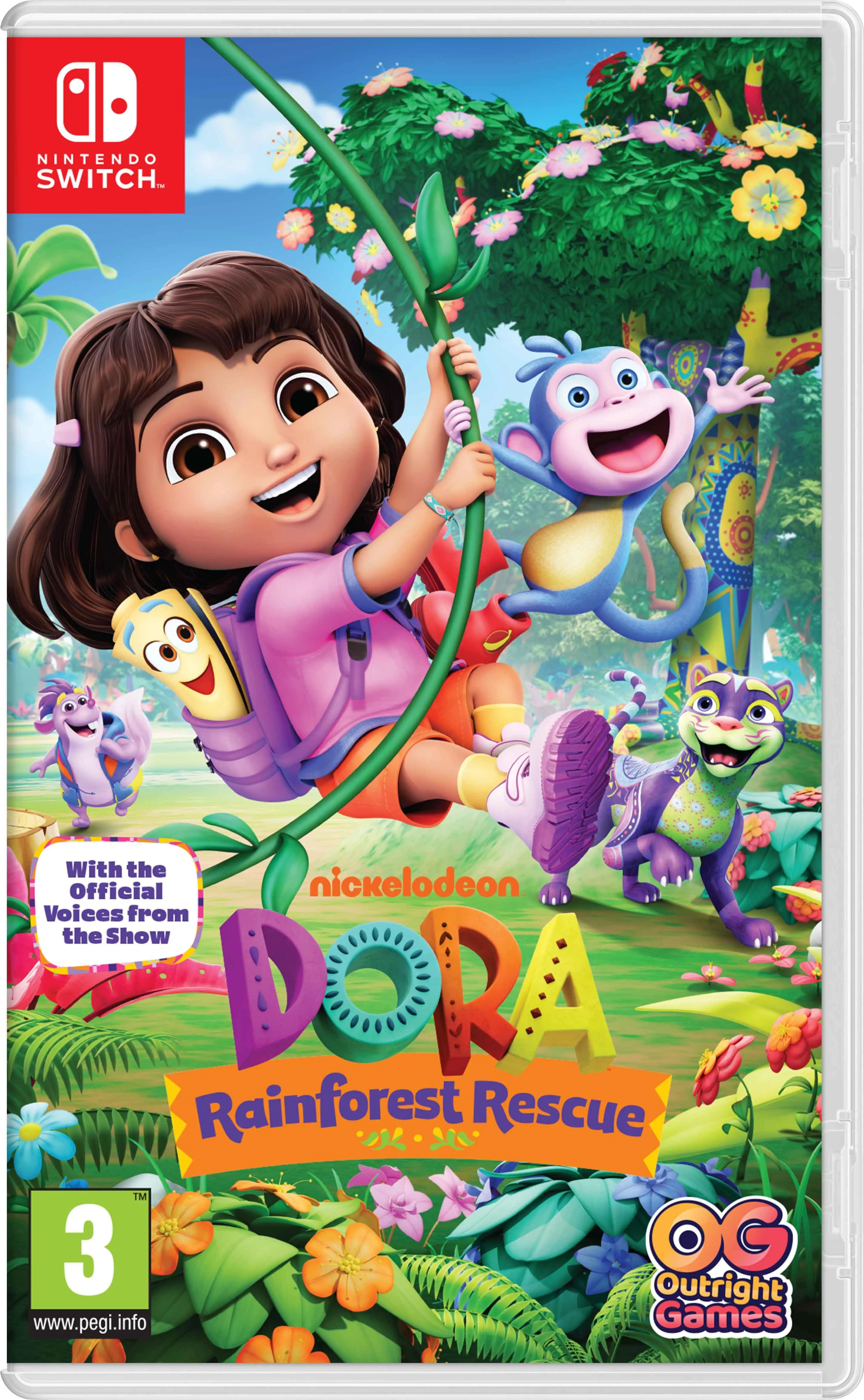 Dora: Rainforest Rescue Nintendo Switch okładka gry
