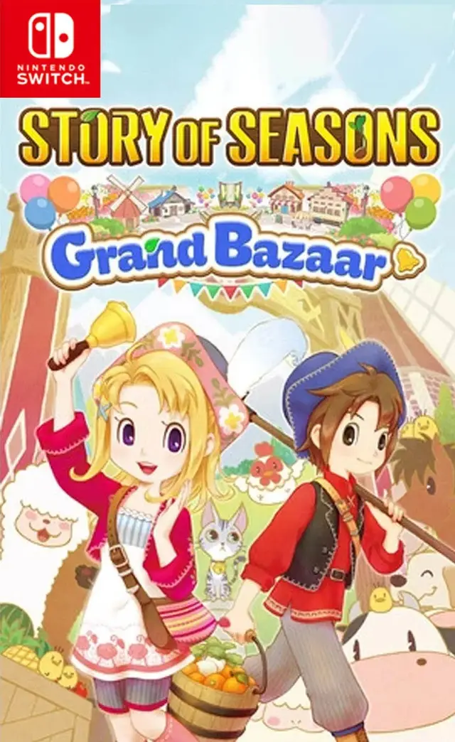 Story of Seasons Grand Bazaar Nintendo Switch okładka gry
