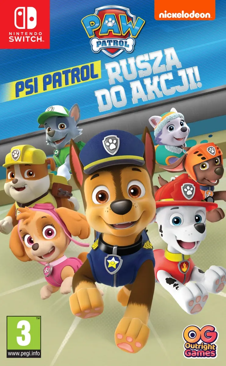 Psi Patrol: Rusza do akcji Nintendo Switch okładka gry