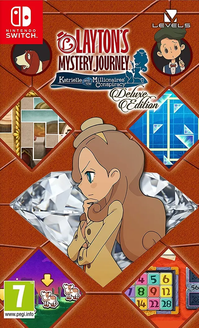 Laytons Mystery Journey Katrielle and the Millionaires Conspiracy Deluxe Edition Nintendo Switch okładka gry