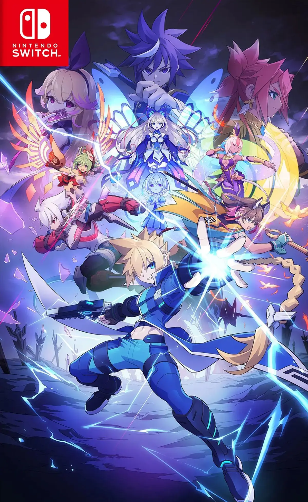 Azure Striker Gunvolt Trilogy Enhanced Nintendo Switch okładka gry