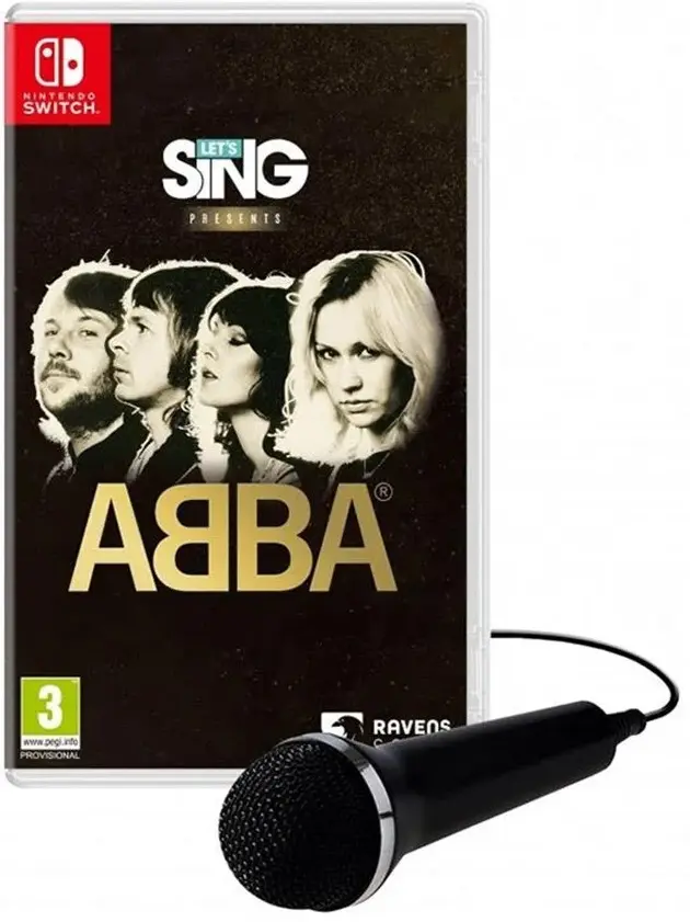 Let's Sing presents ABBA + 1 mikrofon Nintendo Switch okładka gry
