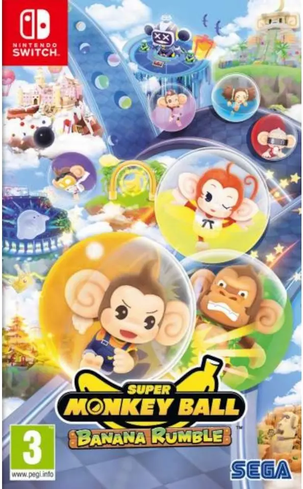 Okładka gry Super Monkey Ball: Banana Rumble na Nintendo Switch Okładka gry Super Monkey Ball: Banana Rumble na Nintendo Switch