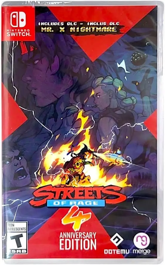 Streets of Rage 4 Anniversary Edition Nintendo Switch okładka gry