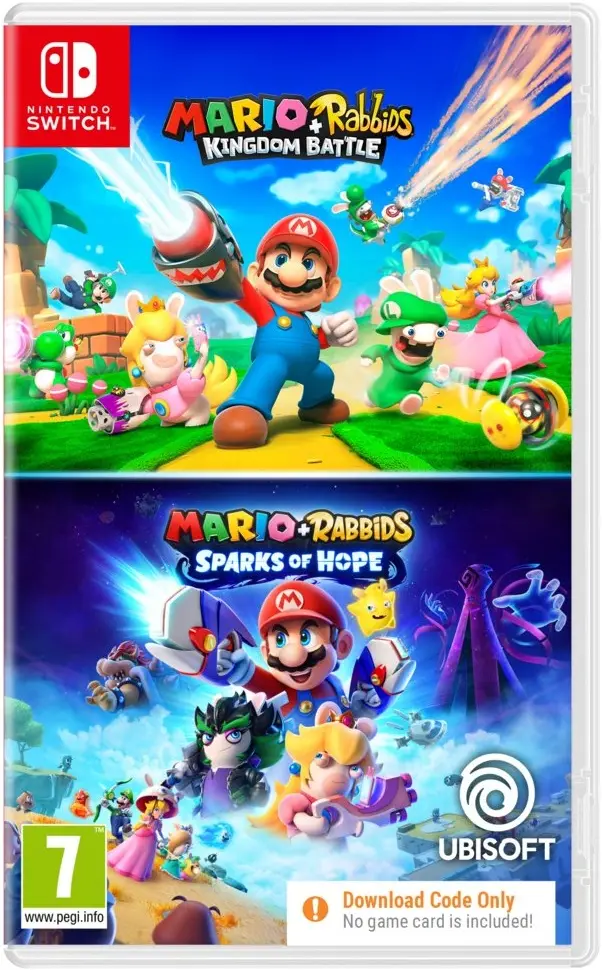 Mario + Rabbids Compilation (Kingdom Battle + Sparks of Hope) Nintendo Switch okładka gry