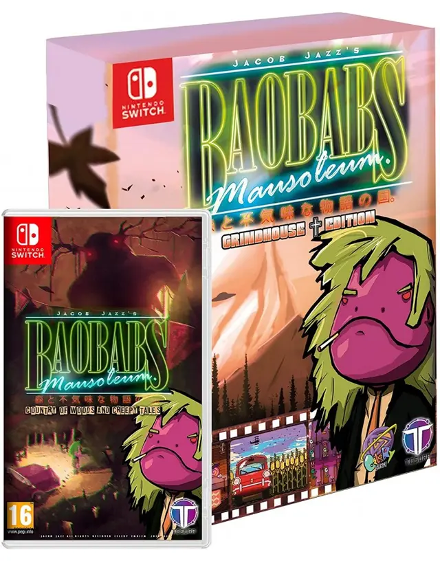 Baobabs Mausoleum Country of Woods and Creepy Tales Grindhouse Edition Nintendo Switch okładka gry