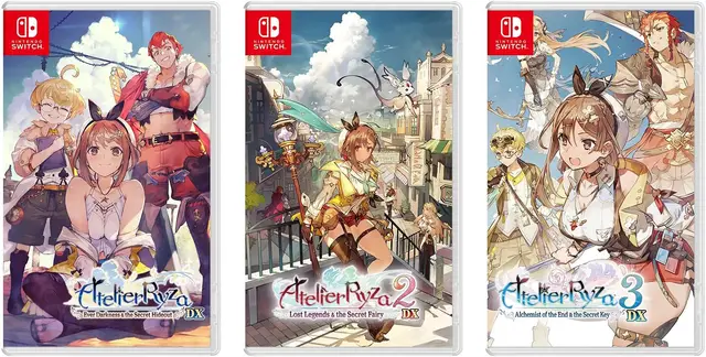 Atelier Ryza Secret Trilogy DX Nintendo Switch okładka gry
