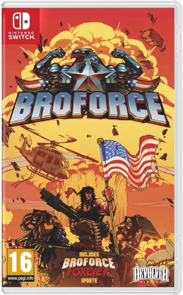 Broforce Nintendo Switch okładka gry