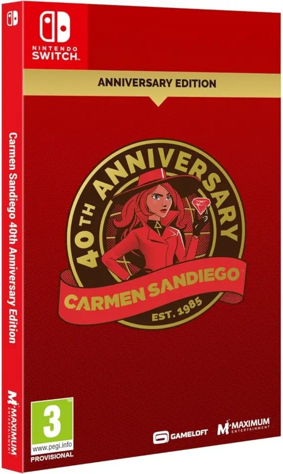 Carmen Sandiego 40th Anniversary Edition Nintendo Switch okładka gry