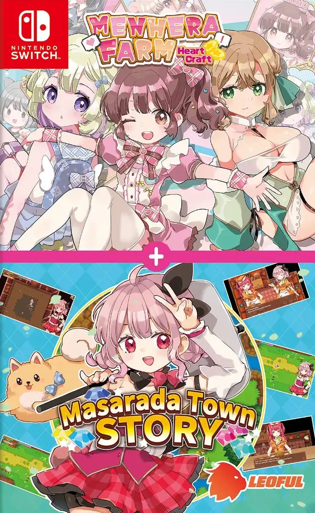 Menhera Farm + Masarada Town Story Nintendo Switch okładka gry