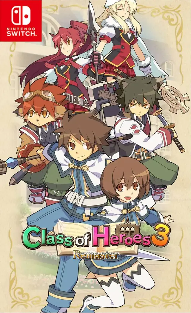 Class of Heroes 3 Remaster Nintendo Switch okładka gry