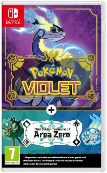 Okładka gry Pokémon Violet + The Hidden Treasure of Area Zero DLC na Nintendo Switch Okładka gry Pokémon Violet + The Hidden Treasure of Area Zero DLC na Nintendo Switch
