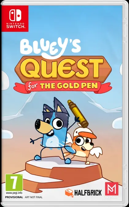 Bluey's Quests for the Gold Pen Nintendo Switch okładka gry