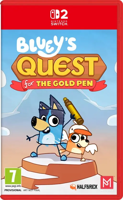 Bluey's Quests for the Gold Pen Nintendo Switch 2 okładka gry