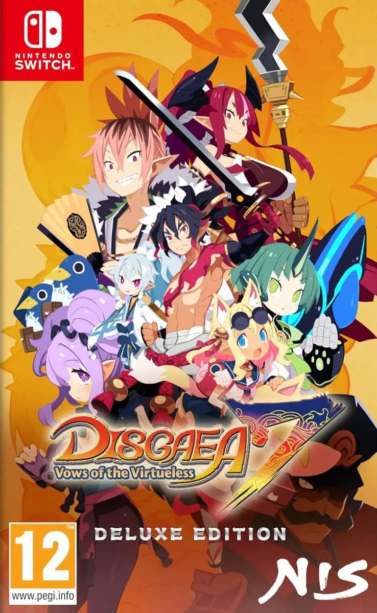 Disgaea 7 Vows of the Virtueless Deluxe Edition Nintendo Switch okładka gry