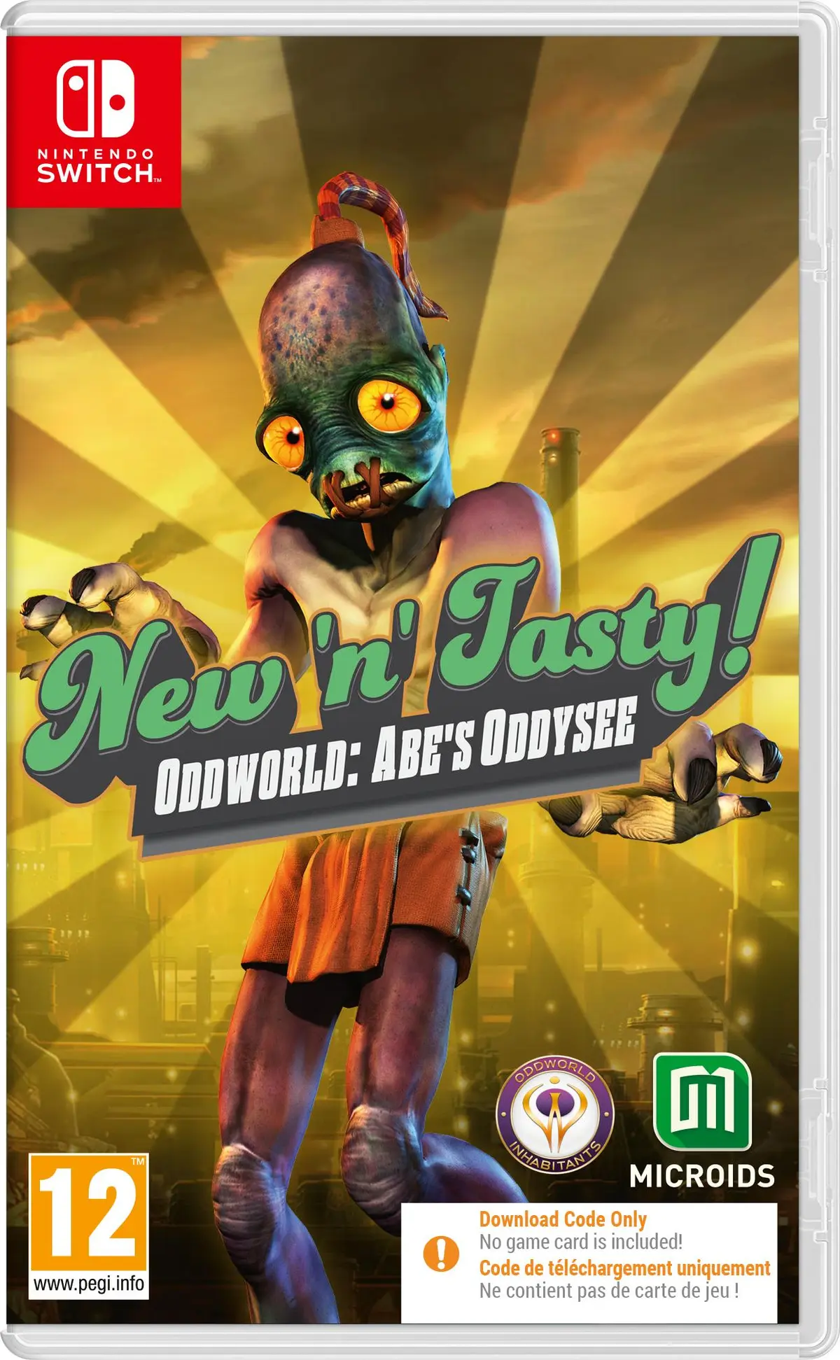 Okładka gry Oddworld: New 'n' Tasty na Nintendo Switch Okładka gry Oddworld: New 'n' Tasty na Nintendo Switch