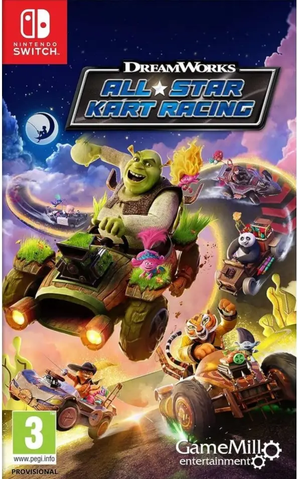 DreamWorks All-Star Kart Racing Nintendo Switch okładka gry