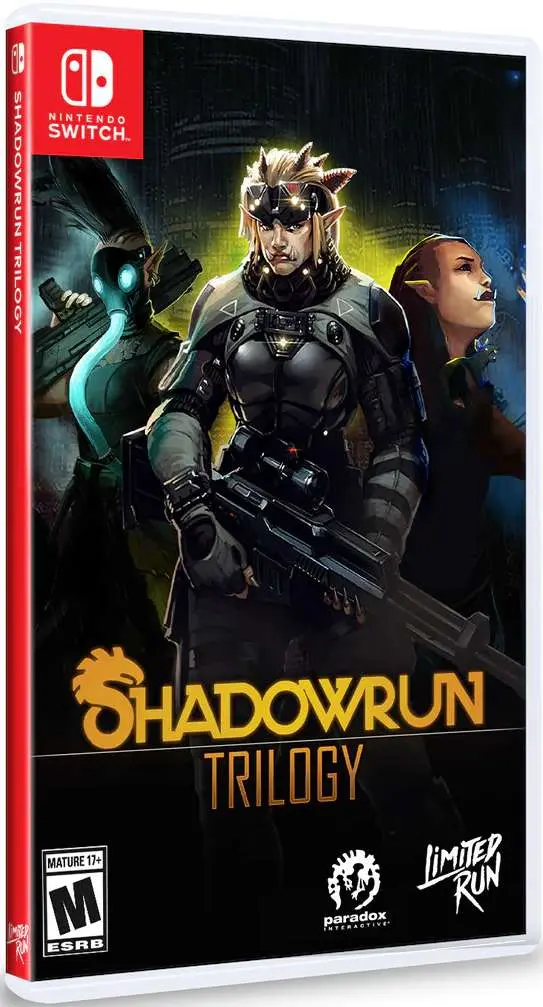 Shadowrun Trilogy Nintendo Switch okładka gry