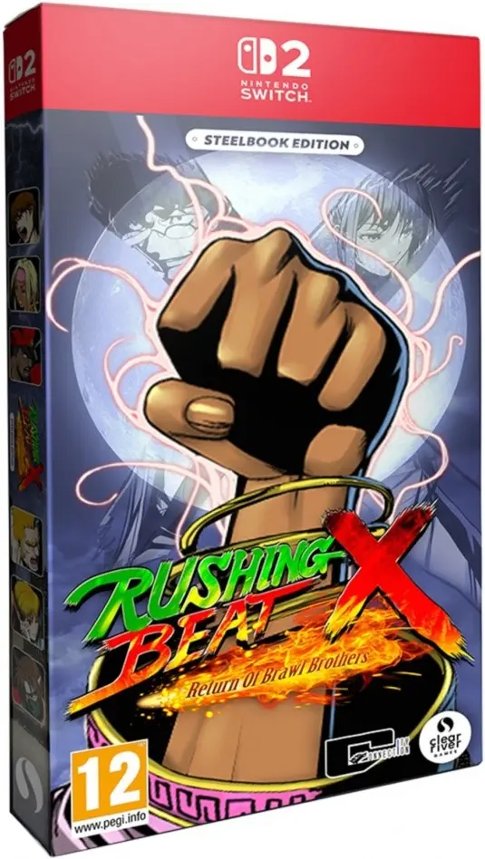 Okładka gry Rushing Beat X Return of the Brawl Brothers Steelbook Edition na Nintendo Switch 2
