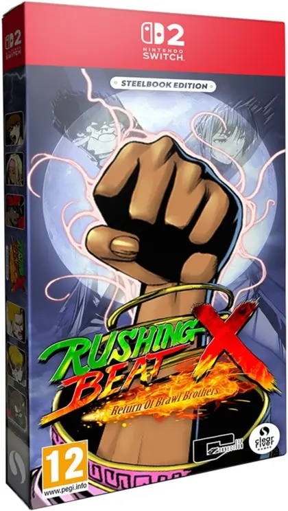 Rushing Beat X Return of the Brawl Brothers Steelbook Edition Nintendo Switch 2 okładka gry
