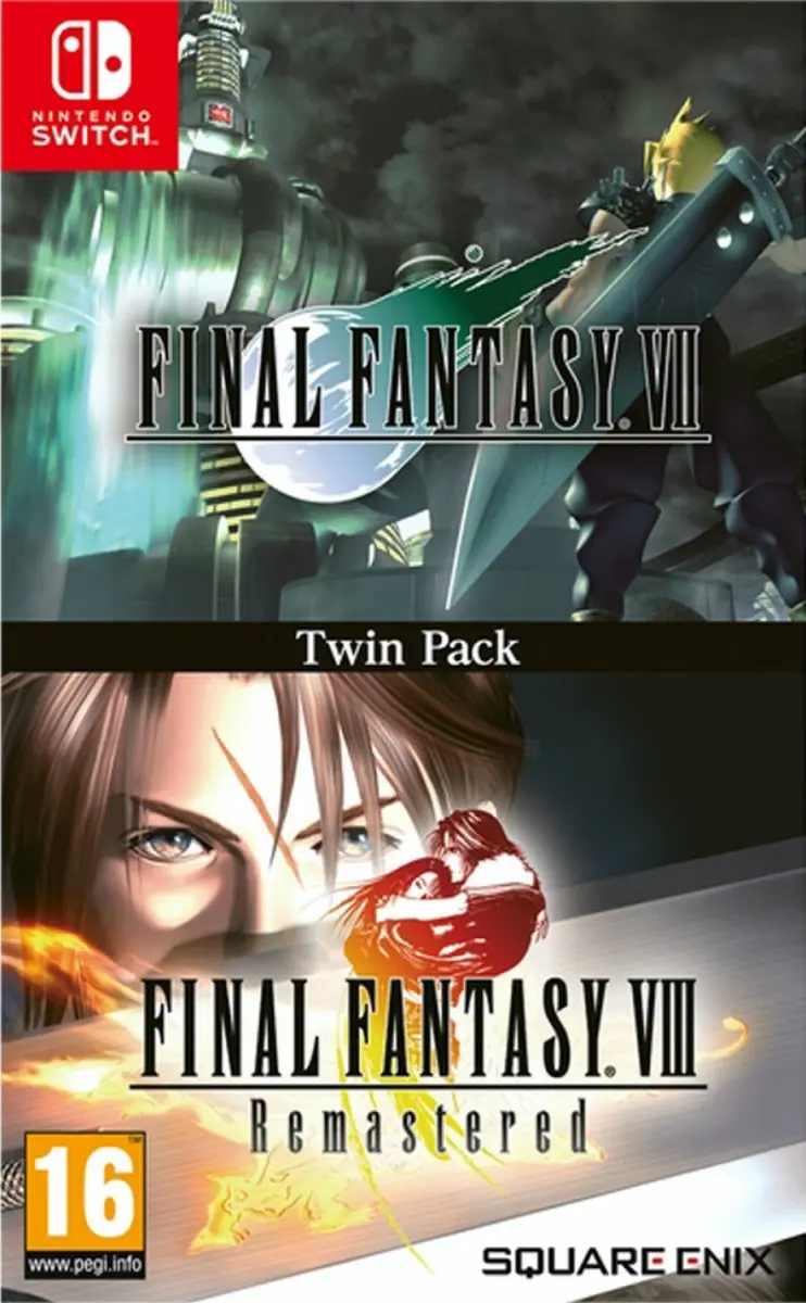 Okładka gry Final Fantasy VII & VIII Remastered na Nintendo Switch