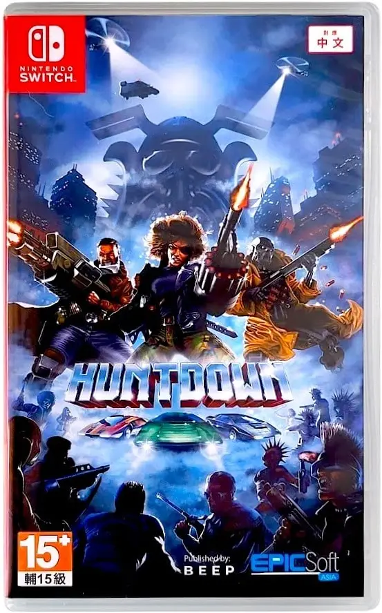 Huntdown Nintendo Switch okładka gry