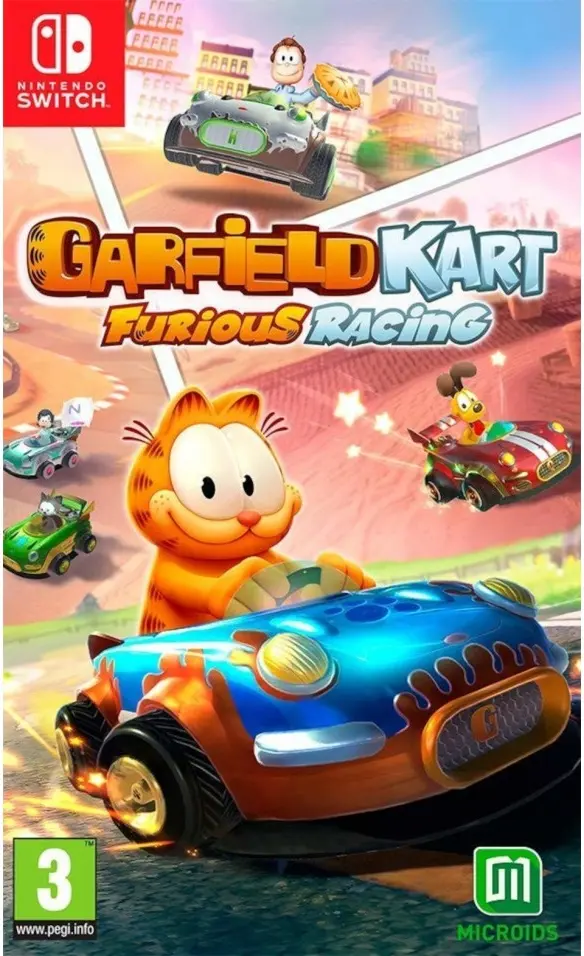 Okładka gry Garfield Kart Furious Racing na Nintendo Switch Okładka gry Garfield Kart Furious Racing na Nintendo Switch