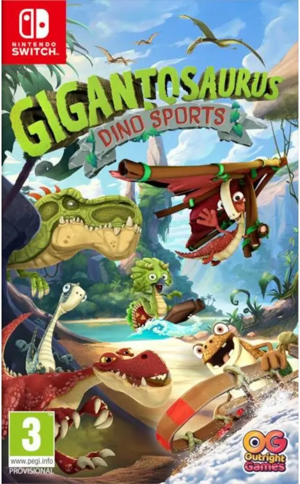 Gigantozaur Dino Sports Nintendo Switch okładka gry